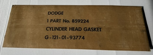 G502/G507 Gasket, engine cylinder head