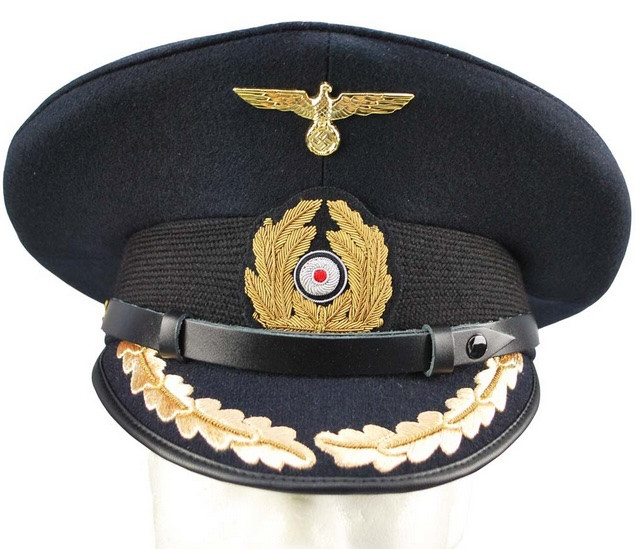 German KM Senior Officer Blue Visor Cap