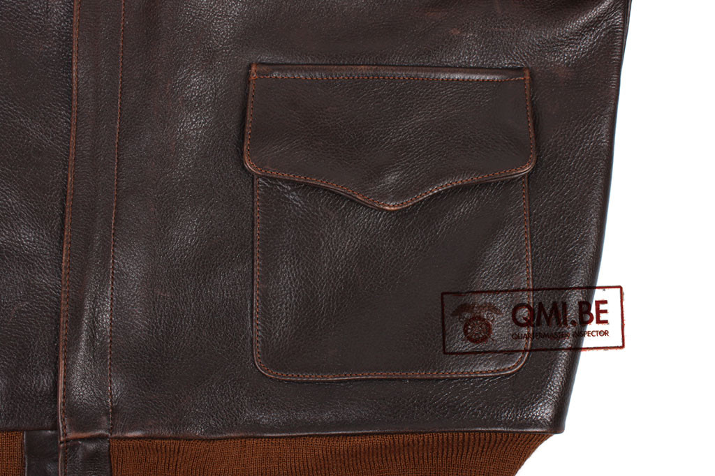 Type A-2 Leather Flight Jacket (Seal Brown Horsehide)