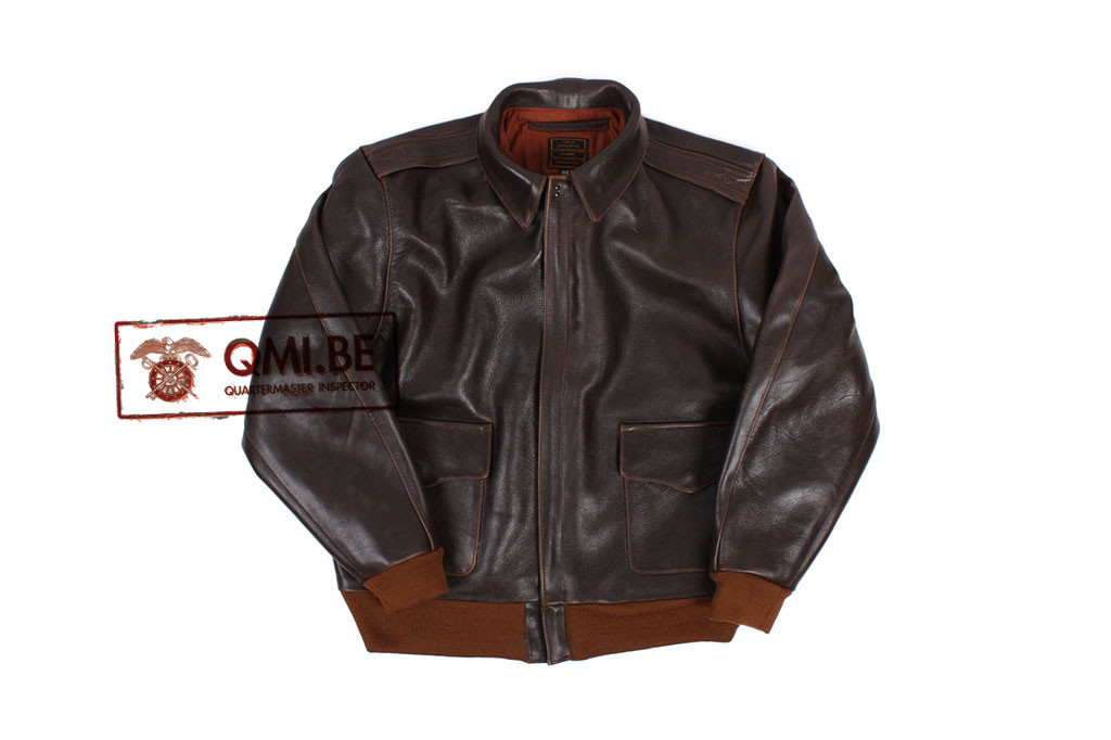 Type A-2 Leather Flight Jacket (Seal Brown Horsehide)