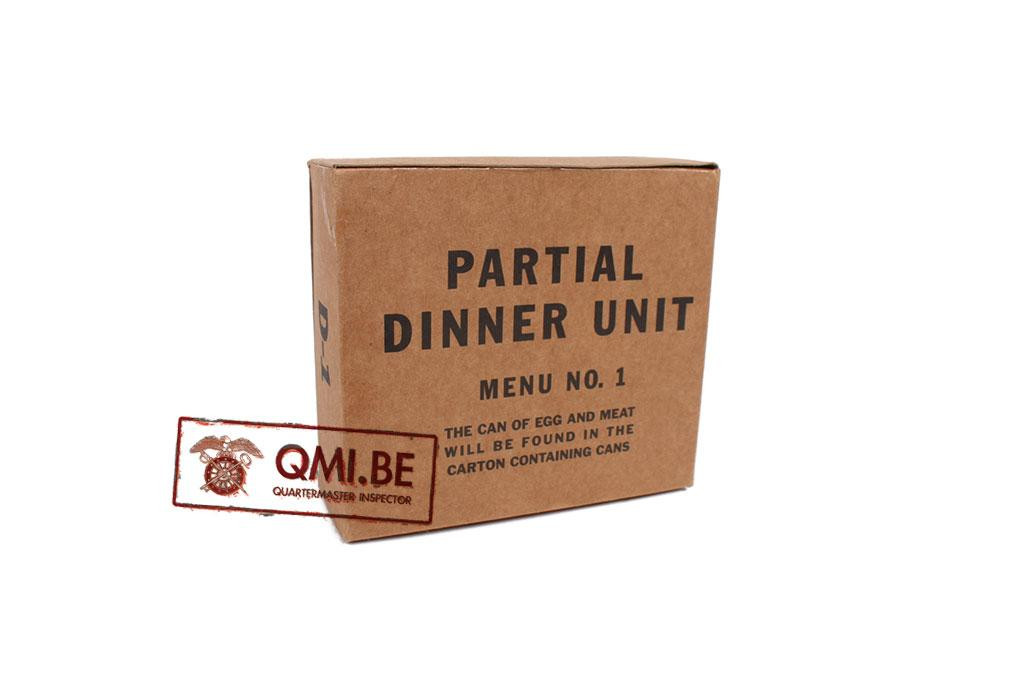 Partial Dinner Unit, D-1