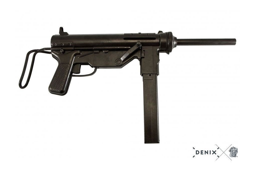 Denix Non-firing replica, M3 Submachine Gun Cal. .45 "Grease Gun", USA 1942