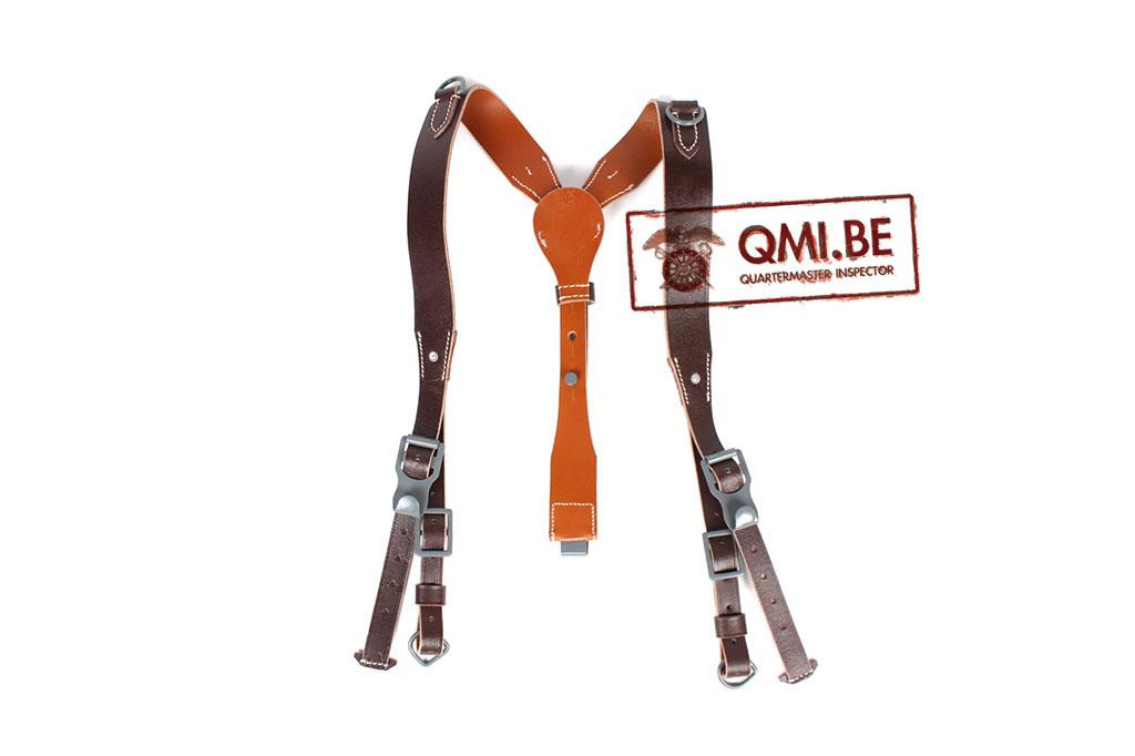 German Leather “Y” straps (Koppeltragegestell), brown