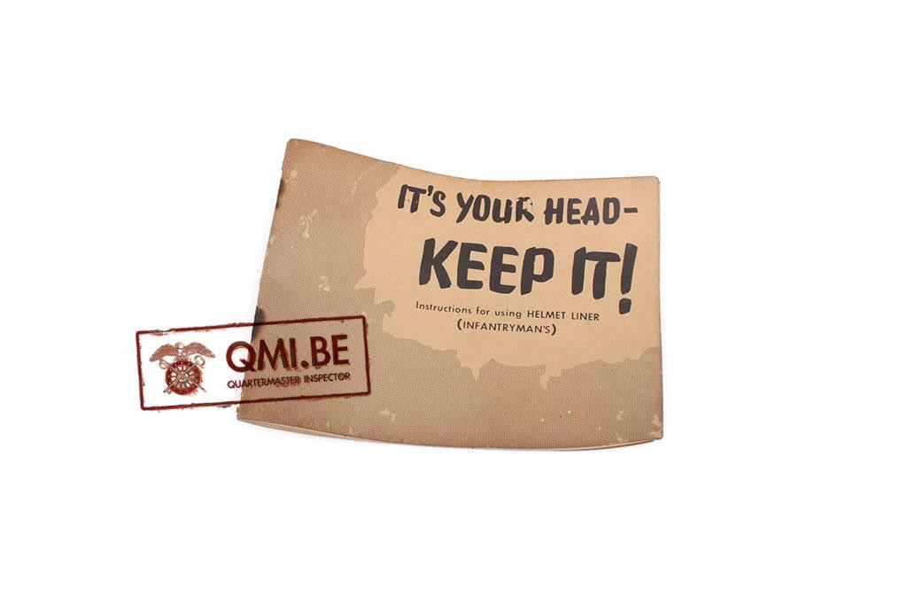 Booklet, It’s your Head- Keep It! Helmet Instructions