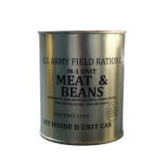 US Army Field Ration C : M-1 Unit Meat & Bean
