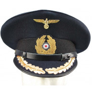 German KM Senior Officer Blue Visor Cap