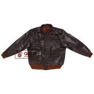 Type A-2 Leather Flight Jacket (Seal Brown Horsehide)