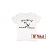 T-shirt, White, U.S. Navy, Bucknell University