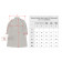 Raincoat, Synthetic Resin Coated, O.D. (Dismounted) - Size chart in Centimeters