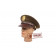 Visor hat, officer's (OD)
