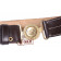 Officers leather garrison belt w/ brass eyelets, US buckle