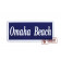Sign, Omaha Beach, Enameled (45 x 20 cm)