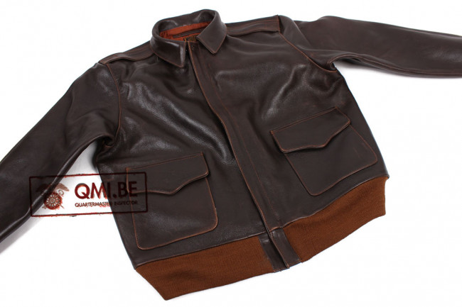 Type A-2 Leather Flight Jacket (Seal Brown Horsehide)
