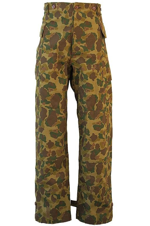 HBT Trousers Camouflage, Army ( De Brabander Mfg. Co.)