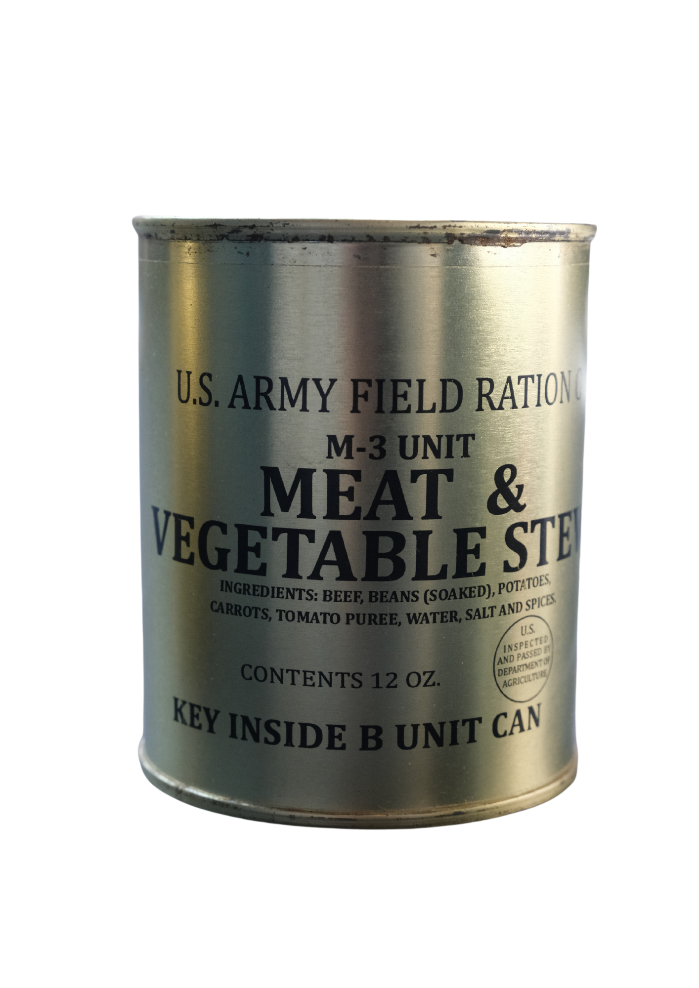 US Army Field Ration C : M-3 Unit Meat & Vegetable Stew