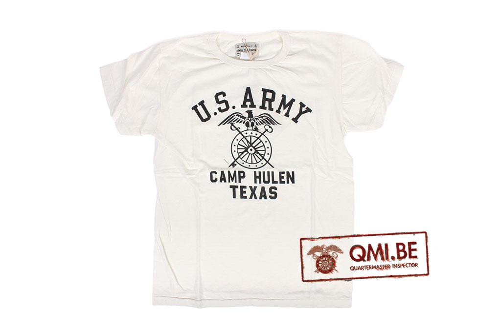 T-shirt, White, U.S. Army Camp Hulen Texas