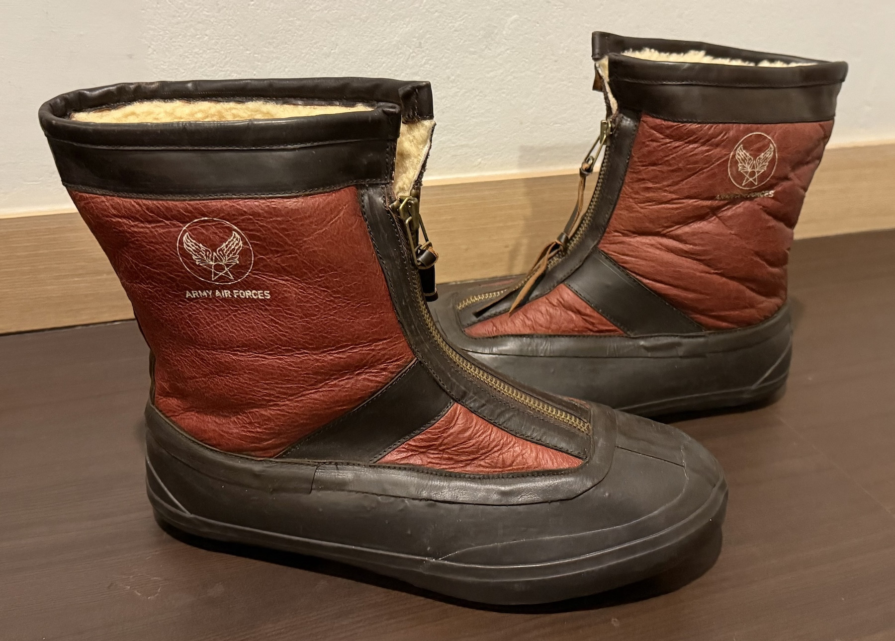 Boots, Flying, Type A-6, USAAF (Redskin leather) (De Brabander Mfg. Co.)