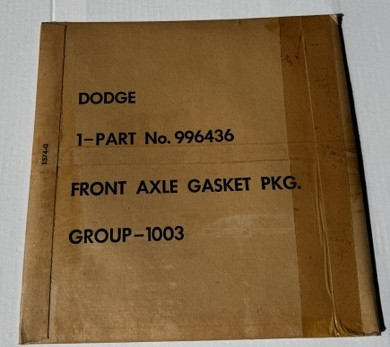 G502/G507 Rear Axle Gasket PKG