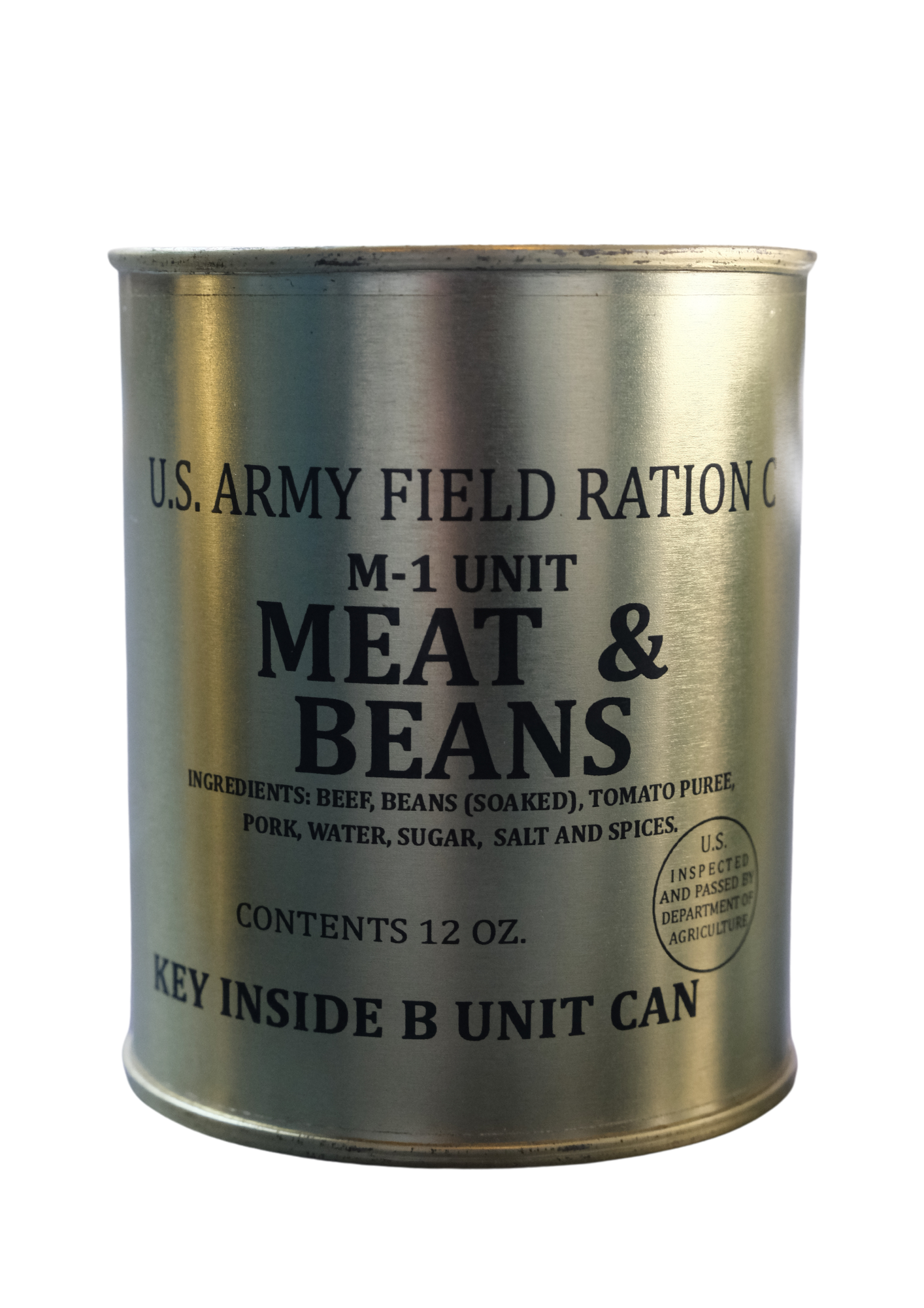 US Army Field Ration C : M-1 Unit Meat & Bean