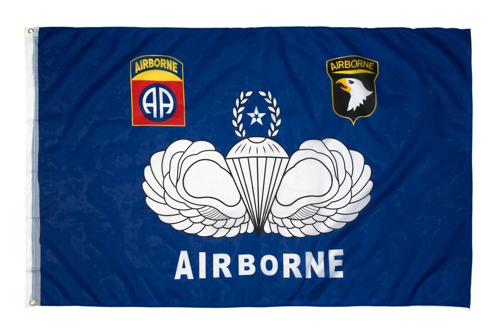 Flag, 82nd / 101st Airborne (Blue)