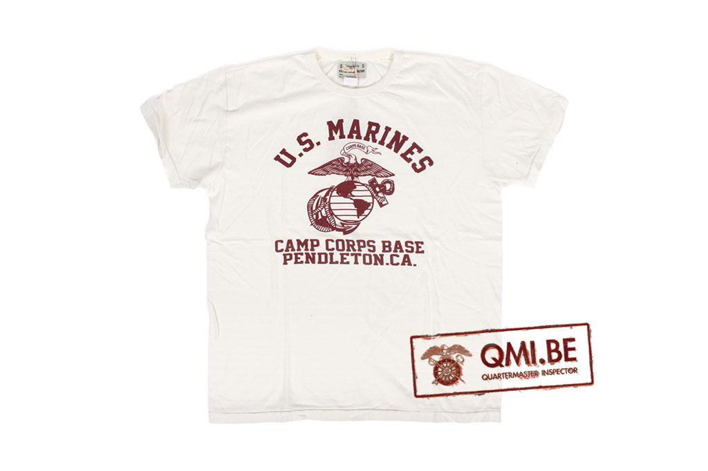 T-shirt, White, U.S. Marines, Camp Corps Base, Pendleton California