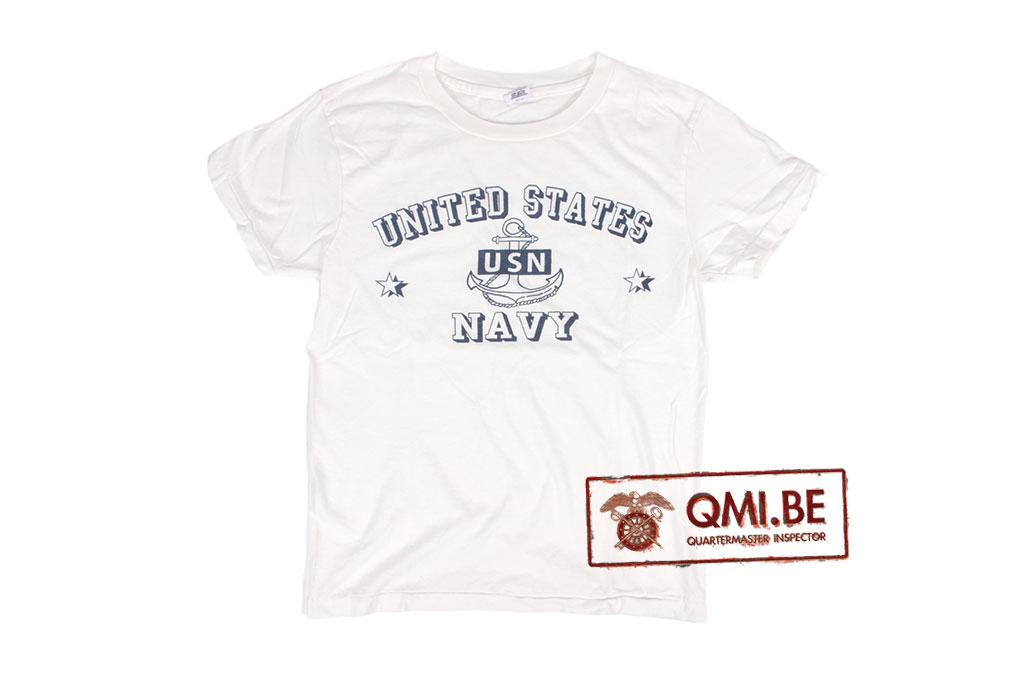 T-shirt, White, U.S. Navy, USN Anchor
