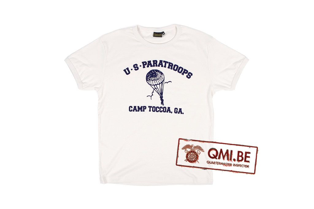 T-shirt, White, U.S. Paratroops, Camp Toccoa, GA.