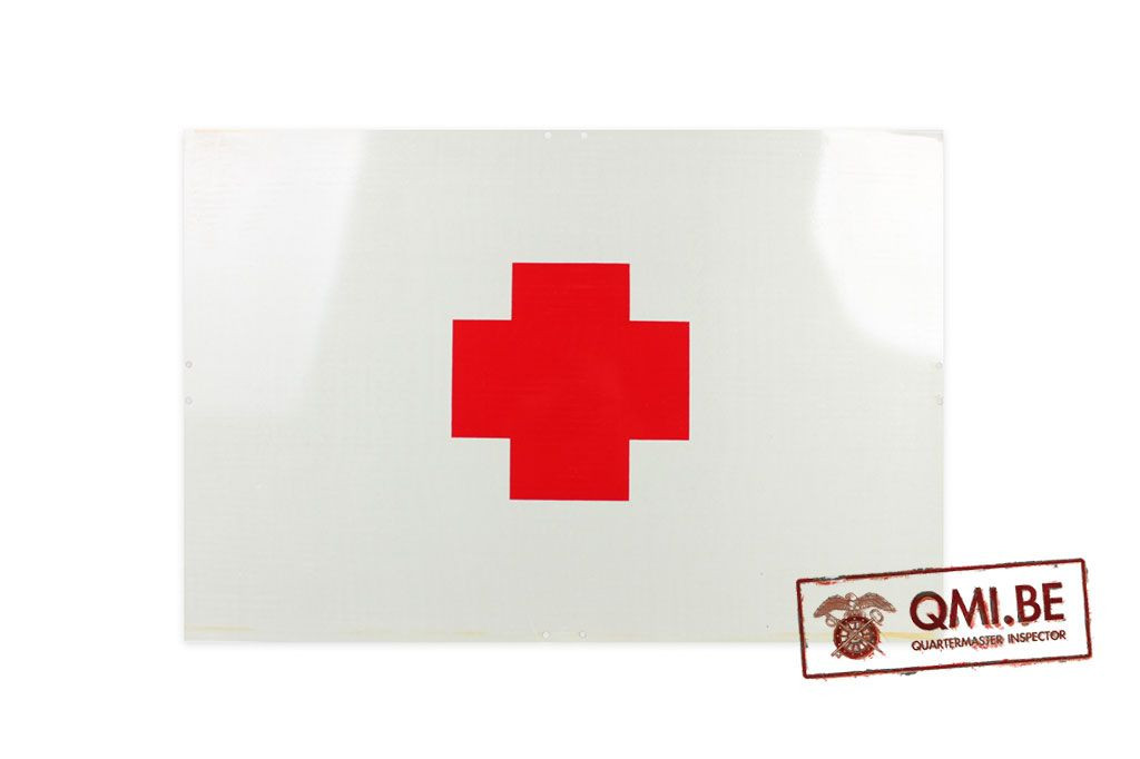 Sign, Reflective, Red Cross, (60 x 40 cm.)