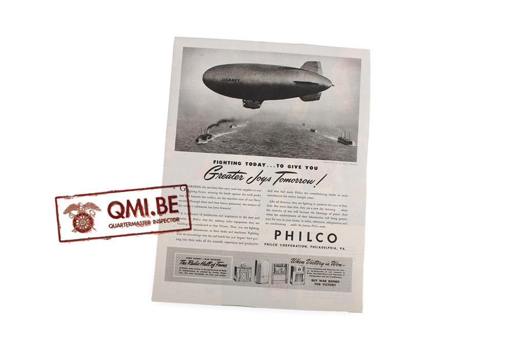 Orig. WW2 advertisement “Philco”