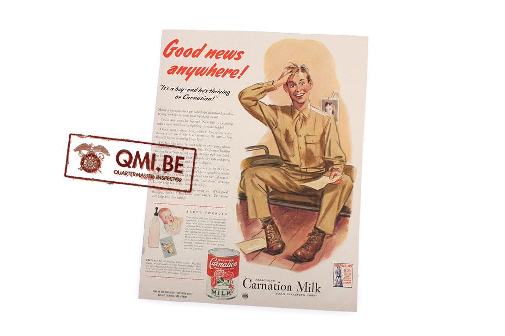 Orig. WW2 advertisement “Carnation Milk”