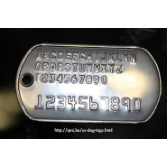 U.S. Dog Tags (Late style) - All possible characters
