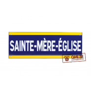 Sign, Road, SAINTE MÈRE EGLISE, Enameled (50 x 18 cm)