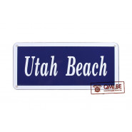 Sign, Utah Beach, Enameled (45 x 20 cm)