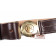 Officers leather garrison belt w/ brass US buckle
