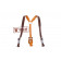 Lightweight Leather Y-straps, (Brown)