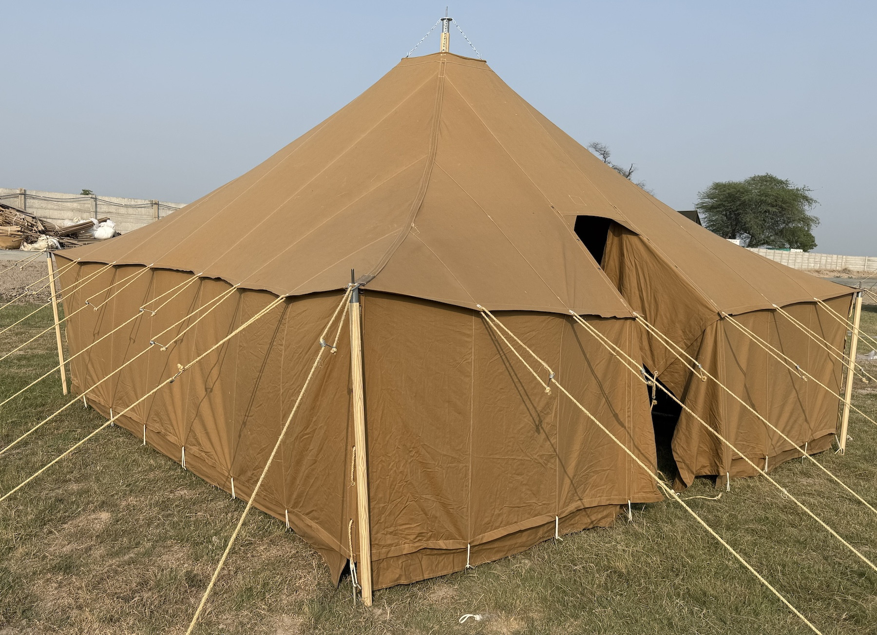 Pyramidal Tent M-1934 (Khaki sand color) Used (Movie props)