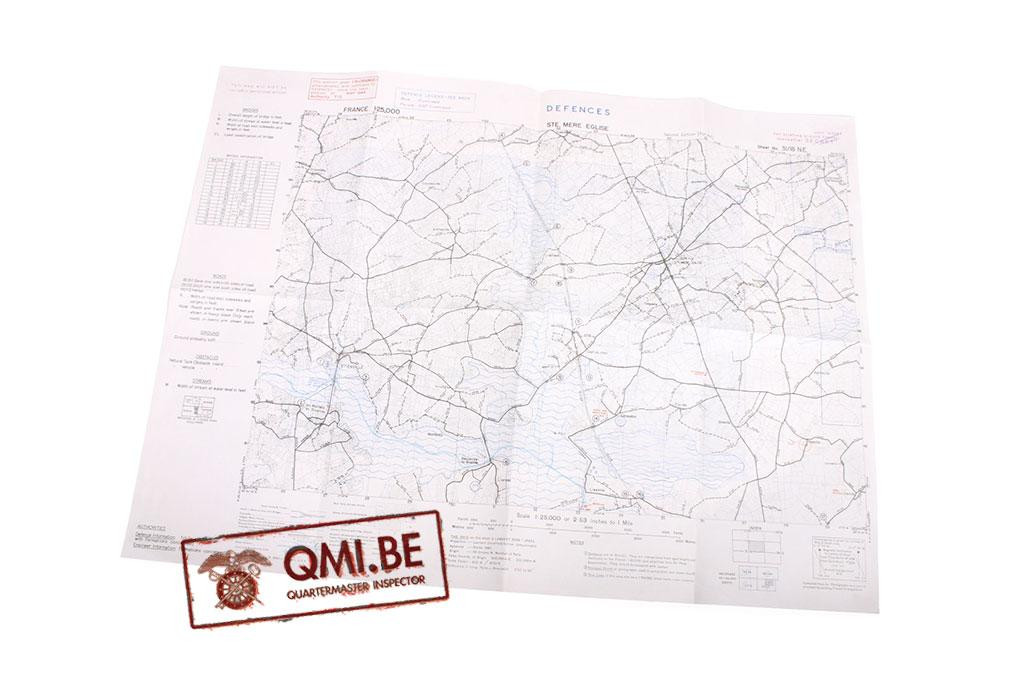 Defences Map, Ste. Mere Eglise (Second edition, APR. 1944)