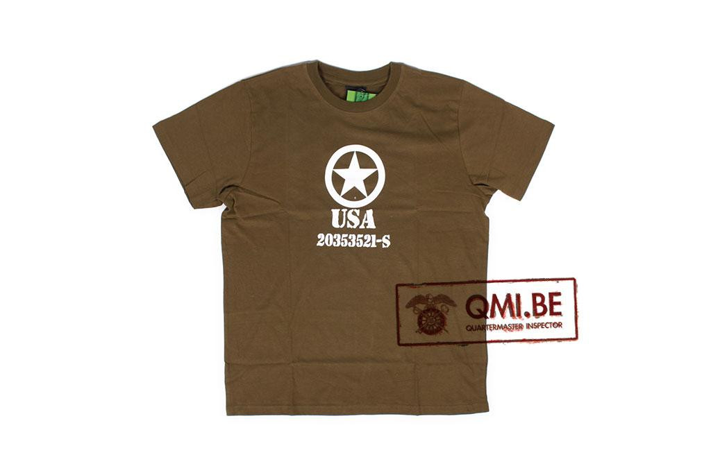 T-shirt, Allied Star, USA, (Olive)