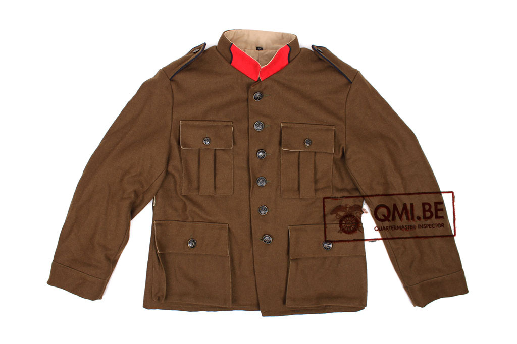 Belgian Winter Tunic M1915 - Collar: Infantry (red)