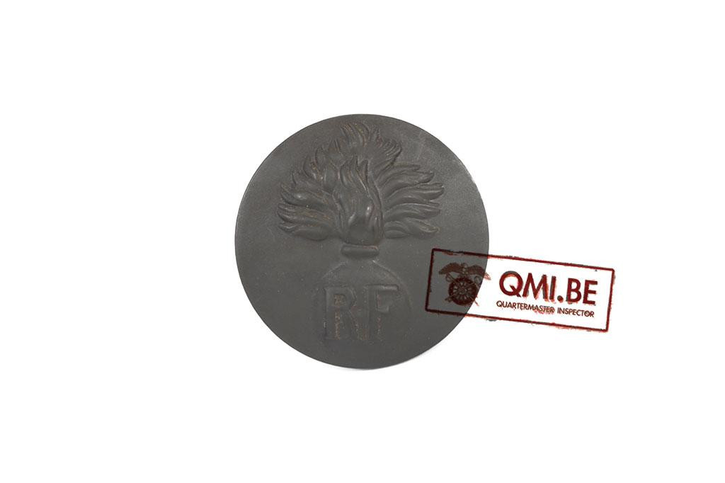French Adrian Helmet Badge “RF”