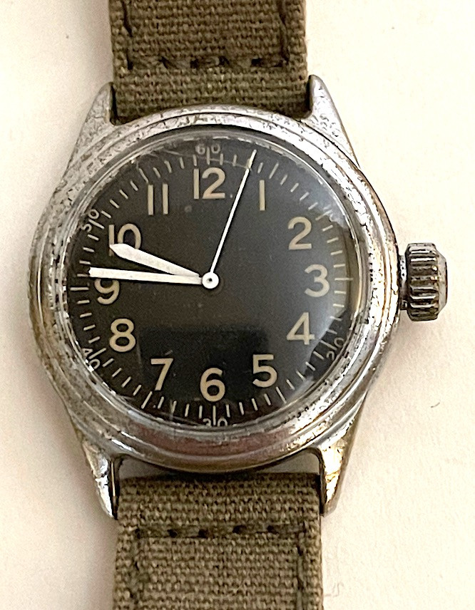 WW2 USAAF Type A-11 Watch by Elgin, 1944 (OD strap)