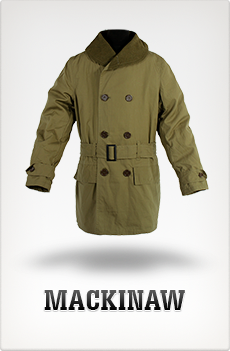 Mackinaw Coat € 89.00
Wool lined coat with a cotton shell. Reproduction, manufactured exclusively for Quartermaster Inspector. Mackinaw Coat