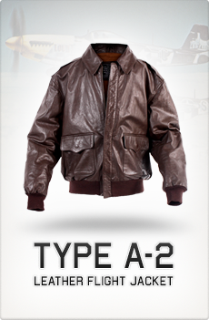 Type A-2 Leather Flight Jacket (cowhide), De Brabander Mfg. Co.® High quality Cowhide leather, Excellent reproduction based on an original WWII A-2 flight Jacket. Manufactured exclusively for Quartermaster Inspector.
Available sizes : 34, 36, 38, 40, 42, 44, 46, 48, 50, 52, ... Type A-2 Leather Flight Jacket (cowhide)